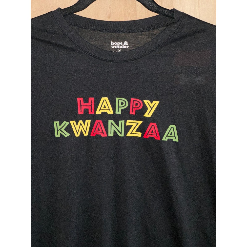 Hope & Wonder Sleep Dress Womens Large Happy Kwanzaa‎ Pajama Dress
